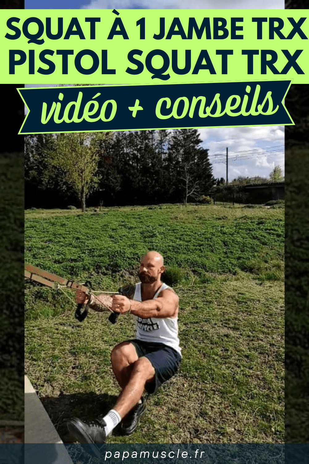 squat à une jambe TRX