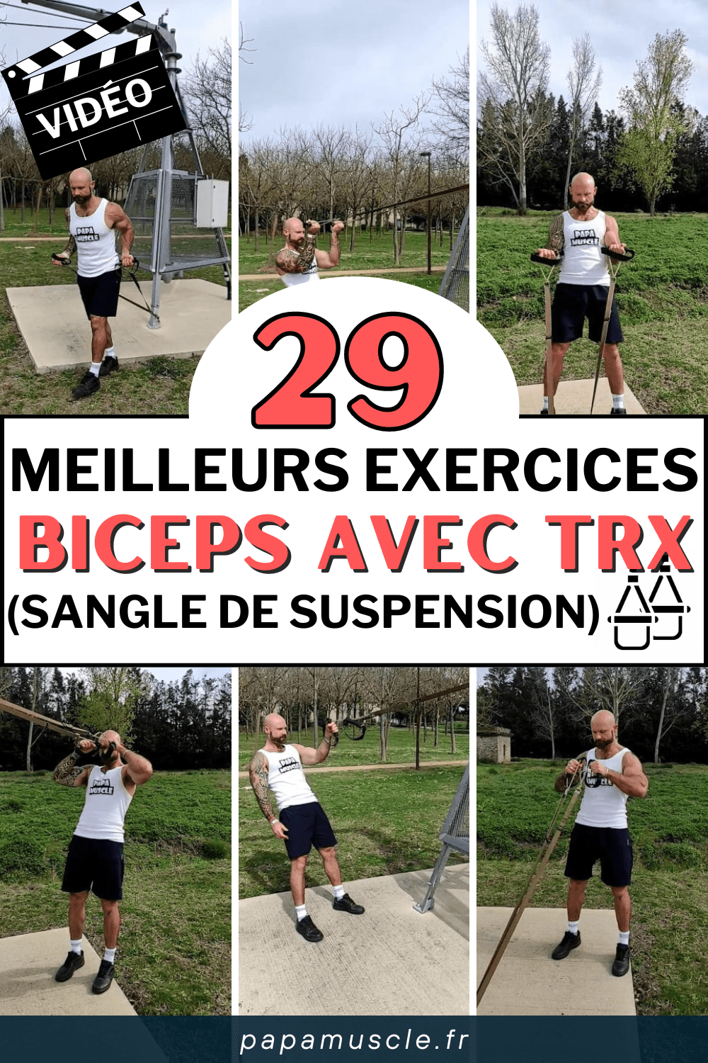 exercices biceps trx
