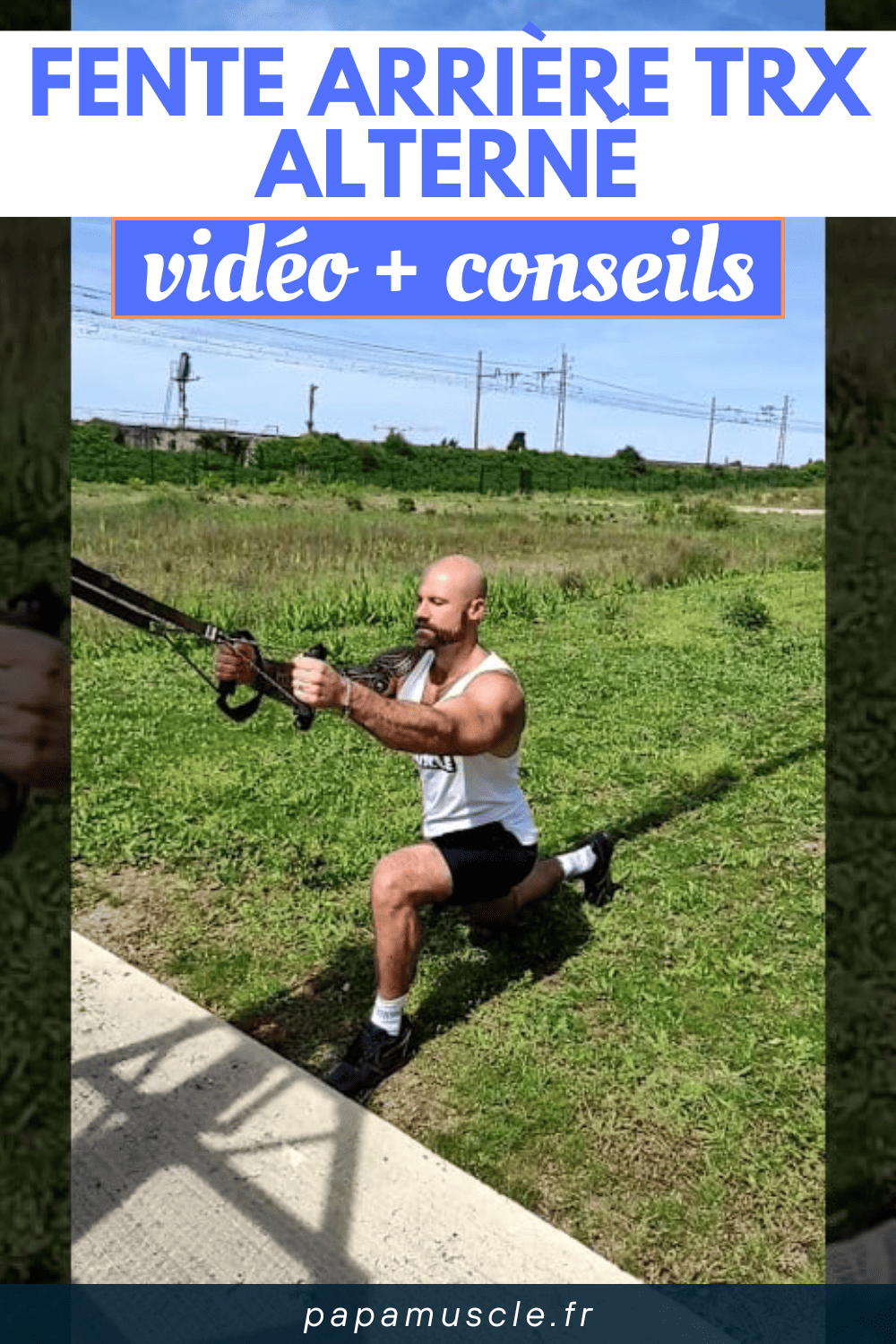 fente arrière TRX alterné