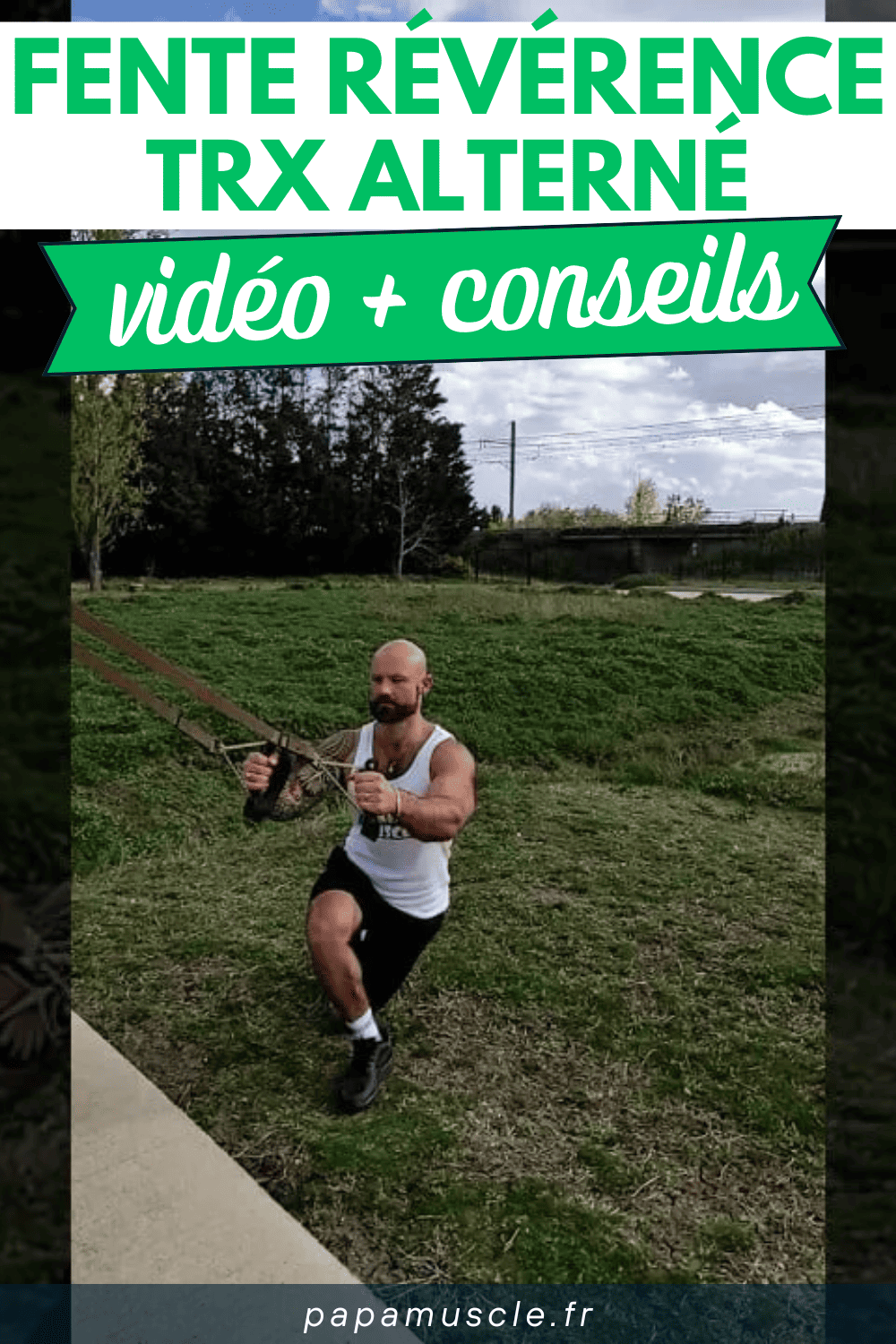 fente révérence TRX alterné